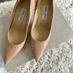 New Jimmy Choo Agnes powder pink 38.5